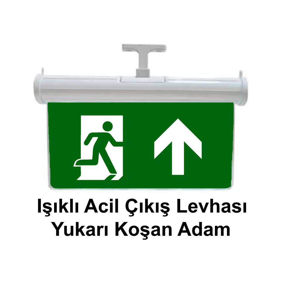 Işıklı Acil Çıkış Levhası (Yukarı Koşan Adam) GN-AC 03